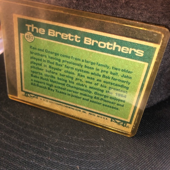 George and Ken Brett - Big League Brothers Baseball Card - Picture 5 of 5